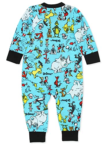 Dr. Seuss Grinch Cat in The Hat Infant Toddler Footless Sleeper Pajamas2