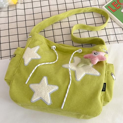 Bolsa Tote Makukke Y2K de Tela Pana para Mujer miniatura 3