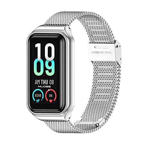 Image of Strap for Amazfit Band 7 Metal Replacement Strap Wristband Watch Strap Compatible with Amazfit 7 Fitness Tracker smartwatch