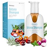 Hotiary Raw Batana Oil Shampoo for Hair Growth Dr. Sebi, Organic Batana Hair Loss Shampoo with Rosemary Oil, Onion, Biotin, Caffeine, Tea Tree, Nourishing Repair Damage Hair for Men & Women