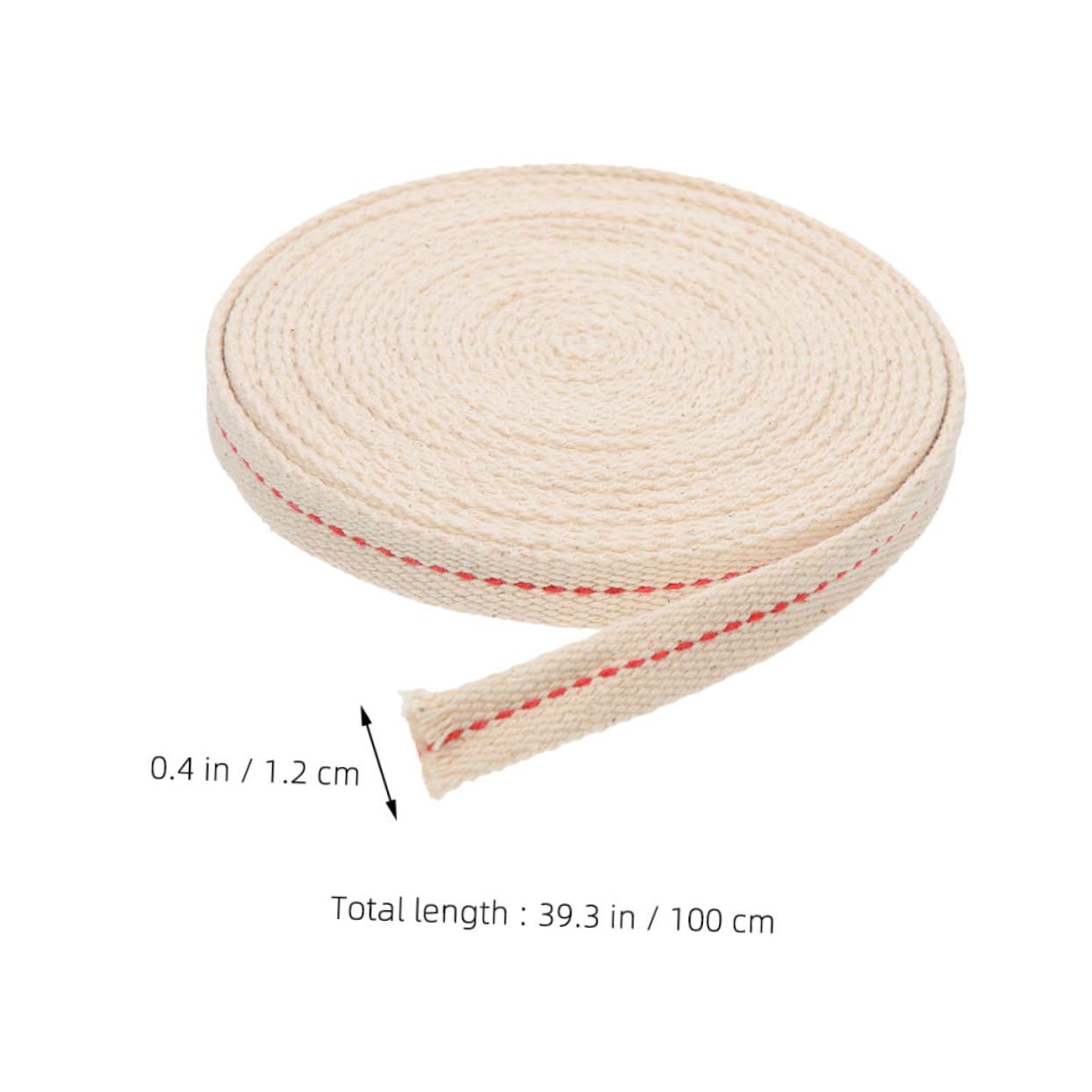 Cabilock 1m Oil Lantern Wick Replacement Cotton Wick for Kerosene Lamps and Burners Versatile and Easy to Cut for Various Lighting Needs