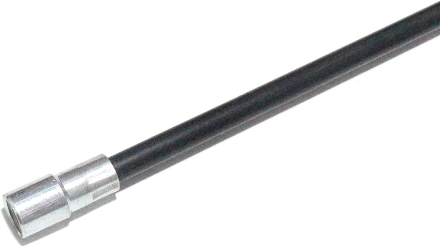 18FT Fiberglass Chimney Brush Rod Kit, 1/4" NPT Fittings Fireplace Brush Rod, 6pcs 3ft Fiberglass Rod Kit(Black)