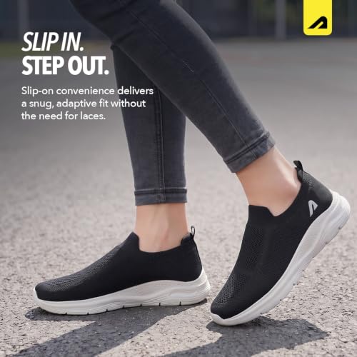 Image of Boldfit Casual Shoes for Men Breathable Knit Slip-On Sneakers with Memory Foam Insole & EVA Sole Lightweight Walking Shoes with Sock-Like Fit & Padded Heel for All-Day Comfort