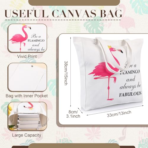 Image of Aliceset Canvas Tote Bags Back to School Gifts for Women Teacher Reusable Grocery Cloth Cosmetic Bag Set for Shopping Travel