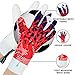 EFAH SPORTS Soccer Goalkeeper Gloves for Boys Kids Children Youth Adult Professional Goalkeeping Glove with Strong Grip Protection Palms (Red, Size 5 Suitable for 9 to 12 Years Old)