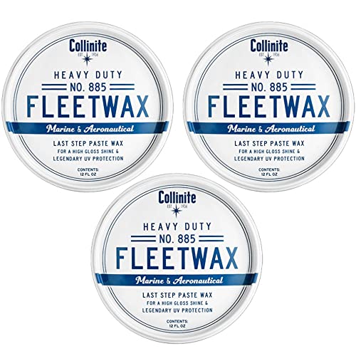 Collinite No. 885 Fleetwax Paste Wax, 12 Fl Oz - 3 Pack