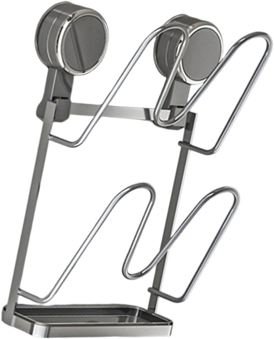 Wall Mounted Multi Tiers Pots Lid Holder Suction Cup Kitchen Organiser for Cookware Lids Cutting Boards Utensils Multi Tiers Pots Lid Organiser Rack