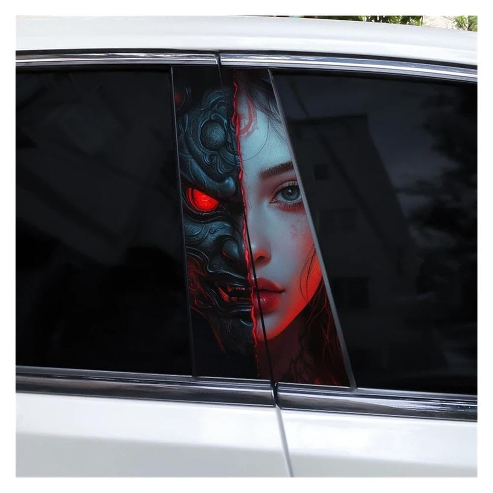Autocollants Samurai voiture universels pour montant B de portière et déco DIY