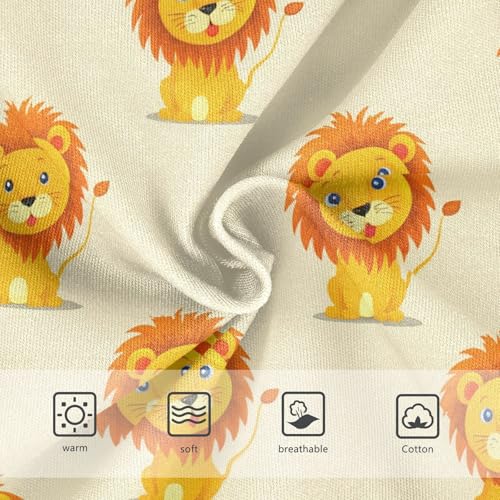 Cute Lion Yellow Toddler Girls's Underwear 2T 23031733