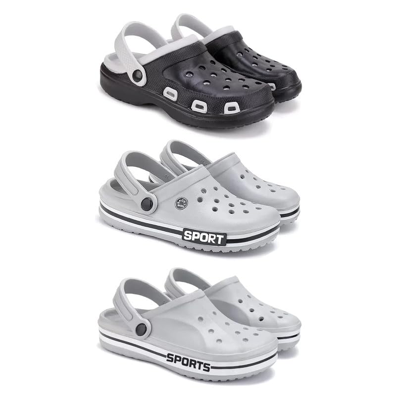 Lightweight Classic Clogs || Sandals with Slider for Men-Combo(3)-3018-3016-3067-image-14