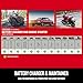 CRAFTSMAN 6A Car Battery Charger and 100A Engine Starter, 6-in-1 Solution, Battery Maintainer, 30A Boost, for 6V/12V Power Sport, Automotive, and Marine Batteries, CMXCESM253