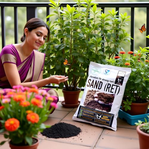 Image of Sand (Ret) for Home Gardening | Potting Mix | Aeration and Drainage for Plant Roots (1.9 Kg)