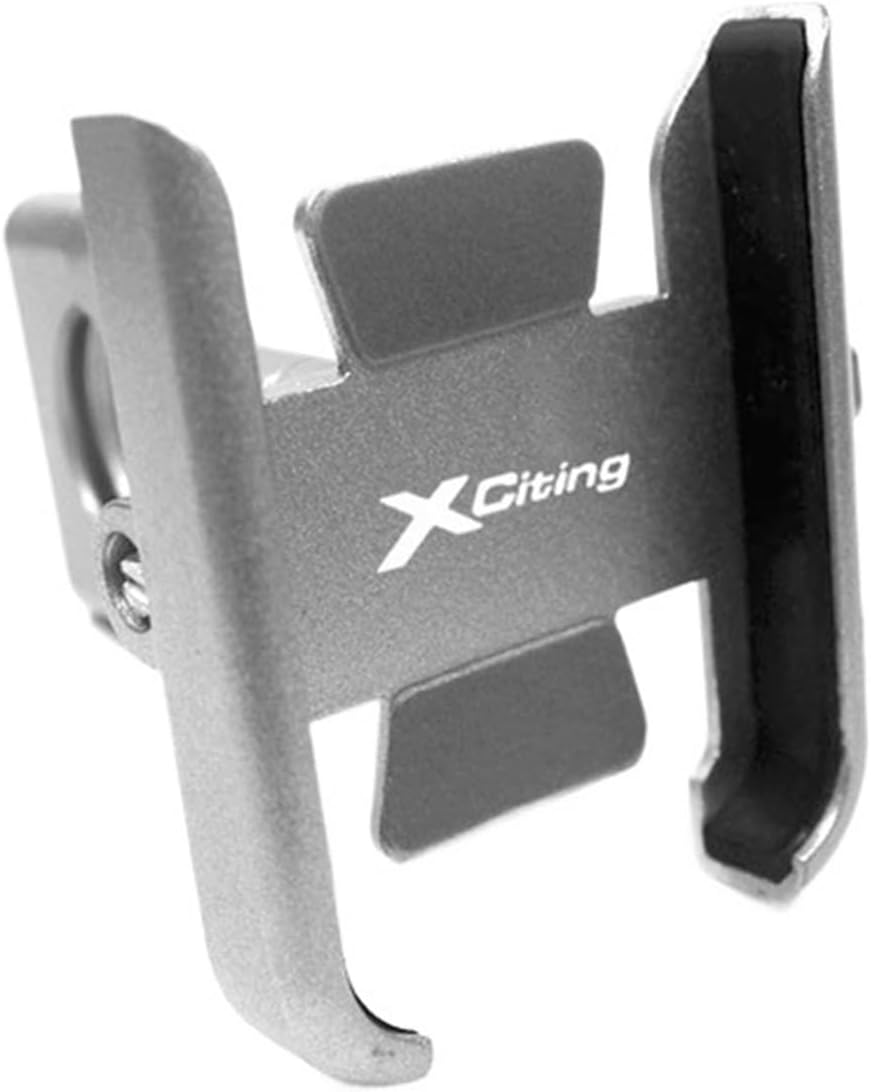 Motorcycle Accessories Handlebar Mobile Phone Holder GPS Stand Bracket for KYMCO Xciting 250 300 400 400S 500(Silver)