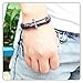 Fusamk Fashion Religious Cross Spain Lord's Prayer Bracelet Leather Rope Bracelet