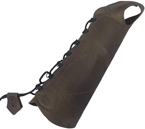 Miniatura 12 de Guante de tiro de mano de cuero hecho a mano con arco