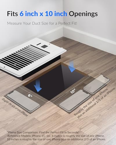image for Howeall Super Quiet Register Booster Fan for 6
