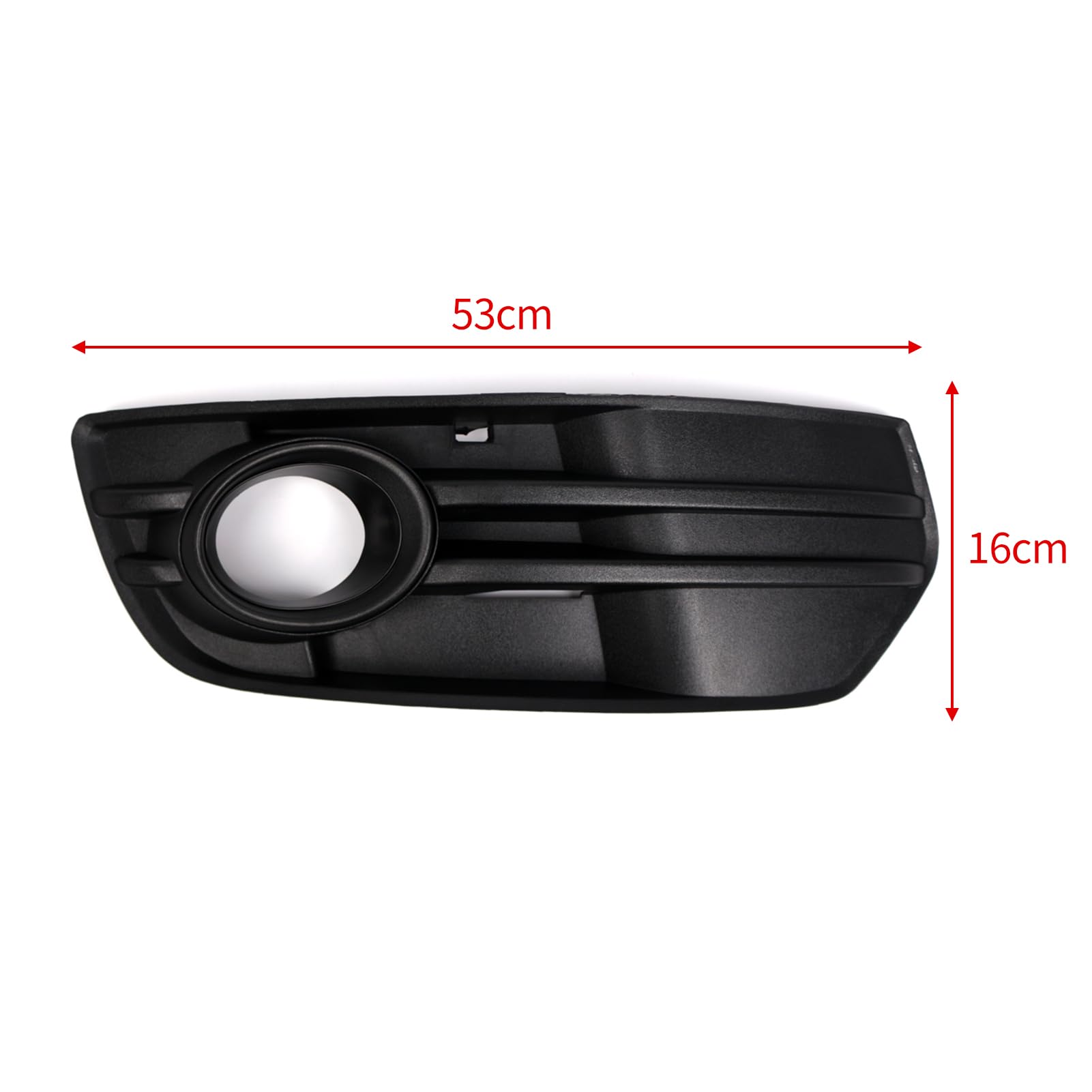 Grilles De Phares Antibrouillard Pour Audi Q5 2009-2012 – Modèle De Base, Noir, Remplacement OEM