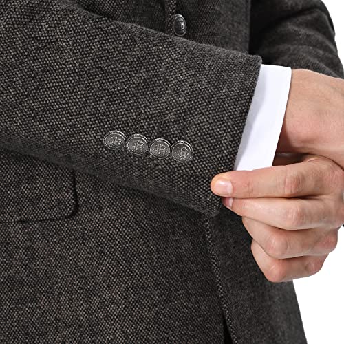 Mens Sports Coat Classic Fit 2 Button Wool Blend Blazer Business Jacket Suit #TOP4