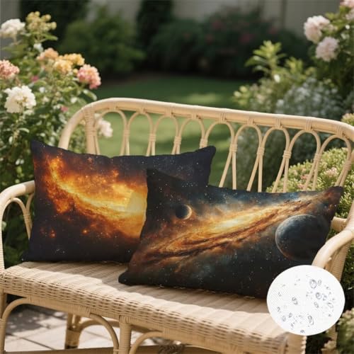 Coussin extérieur imperméable de haute qualité housse velours décoratif gris - 3