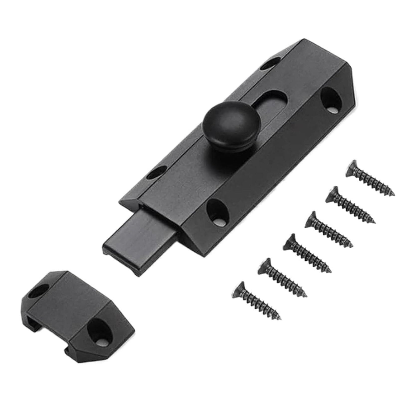 Oufeijia Eur Nero Thickened Pure Copper Bolt Lock, Surface Mounted All-Copper Door Latch For Wooden, Antique Anti-Theft(Nero)