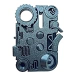 12-in-1 Fidget Toys, 3D Printed Fidget Toys for Stress Relief, Help Relieve Stress Anxiety, 12-in-1 with Spinner, Clicker, Slider, Joystick, Smooth Rotating Sensory Toy for School Office (Black)