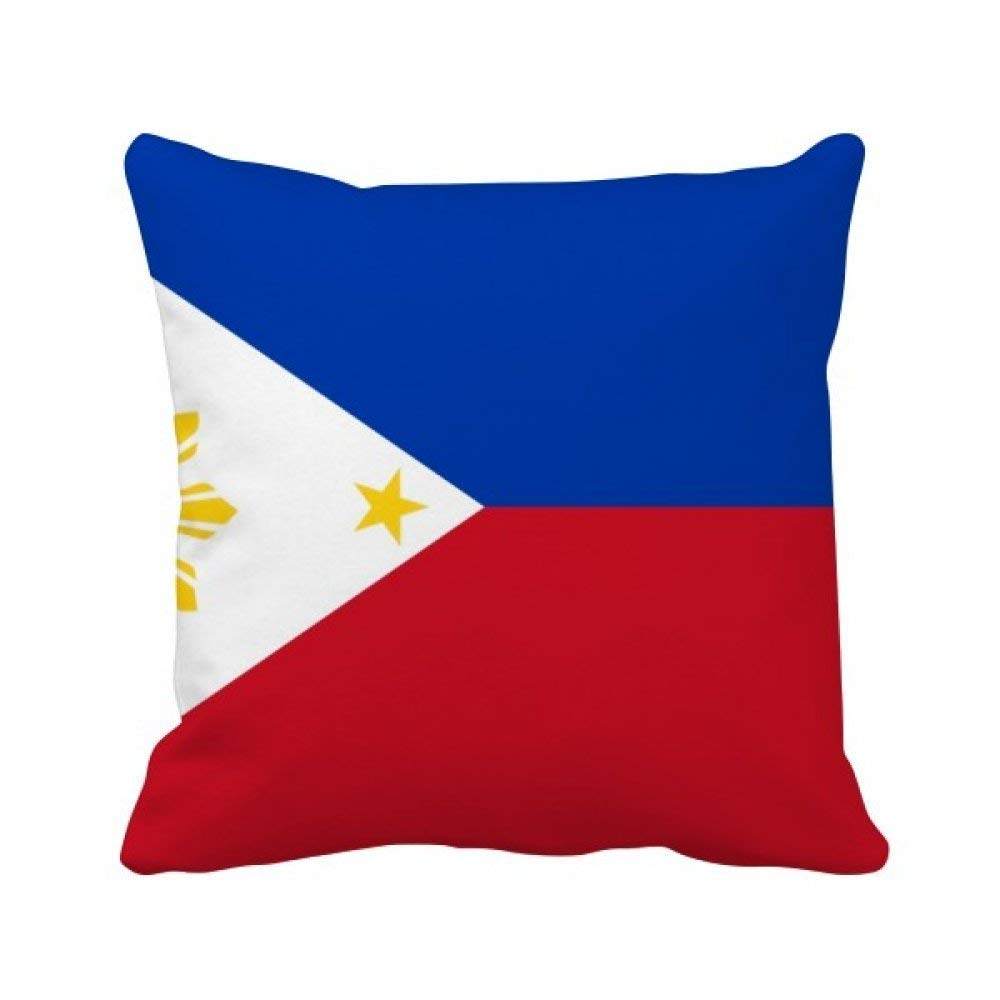 Coussin drapeau Philippines 40x40 cadeau déco asie pour canapé