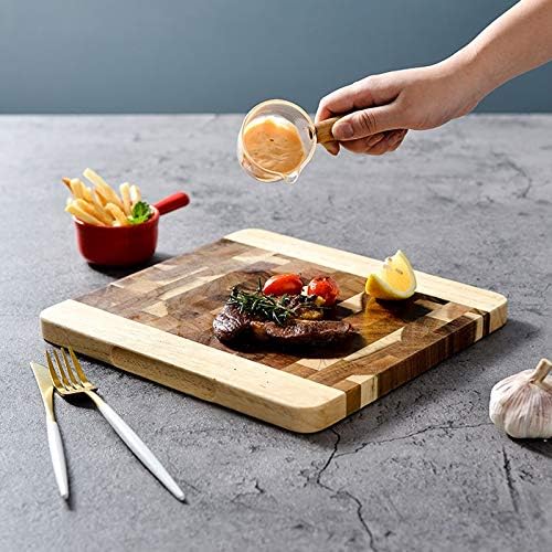 Choing Boardnew Wood Cutting Board with Juice Groove Rectangle End Grain Choing Serving Boards Wooden