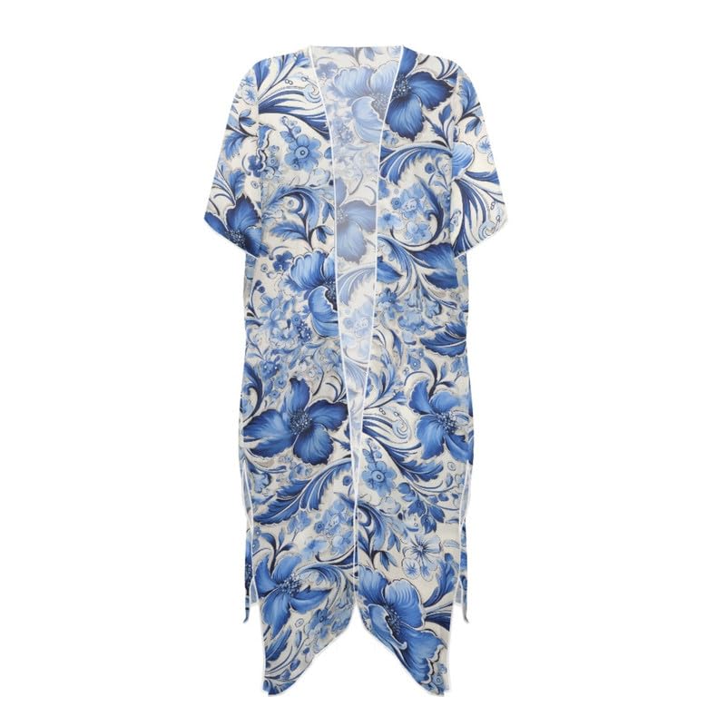 Irisjudy Women Beach Cover Up Cardigans Chiffon Open Front Kimono, Cute Fruits Loose Bathing Suit Cover Ups Wraps3