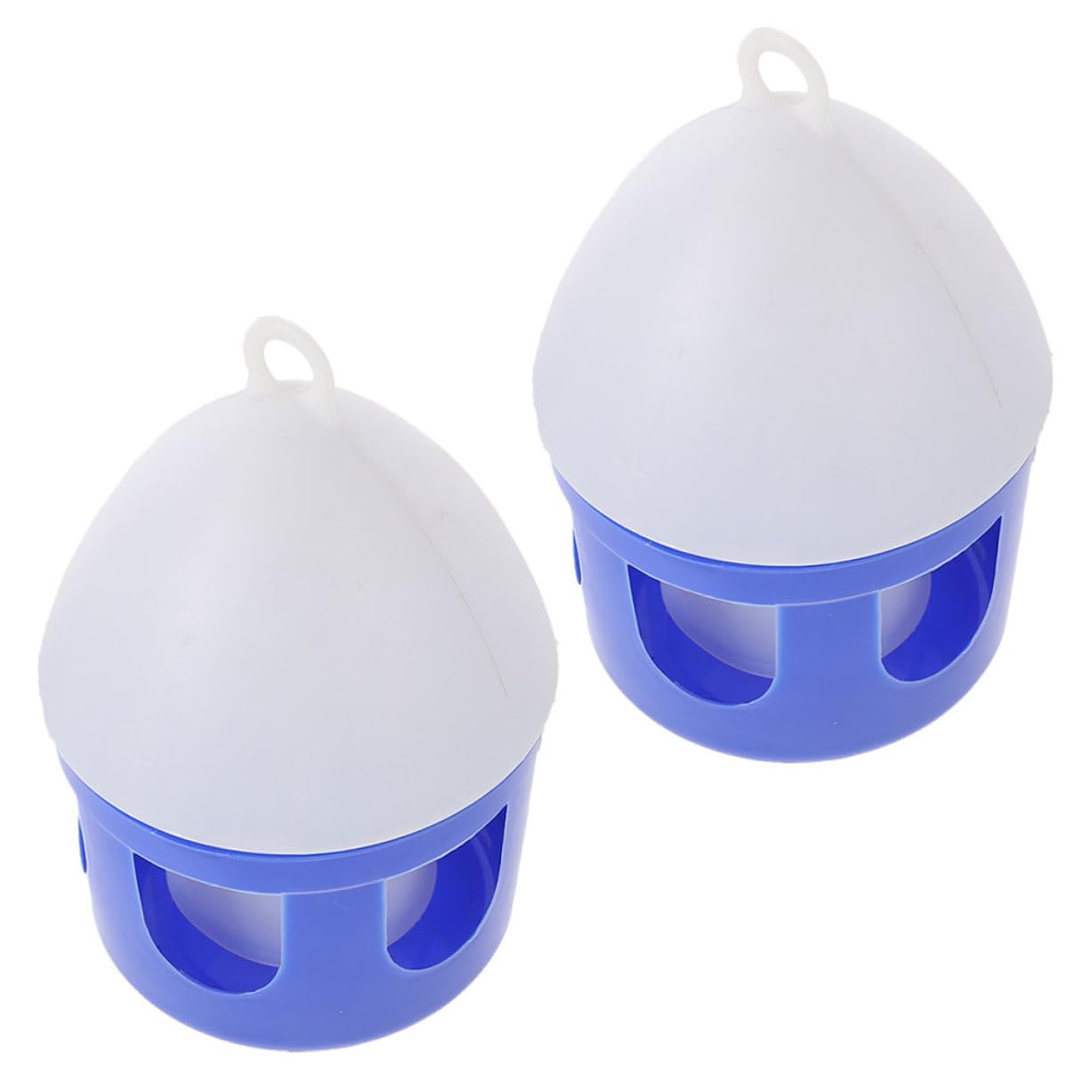 ibasenice Abreuvoir pour Oiseaux Domestiques Facile à Nettoyer en PVC Réutilisable 2l Lot de 2 Pièces pour Pigeons et Grives pour Élevage et Usage Quotidien