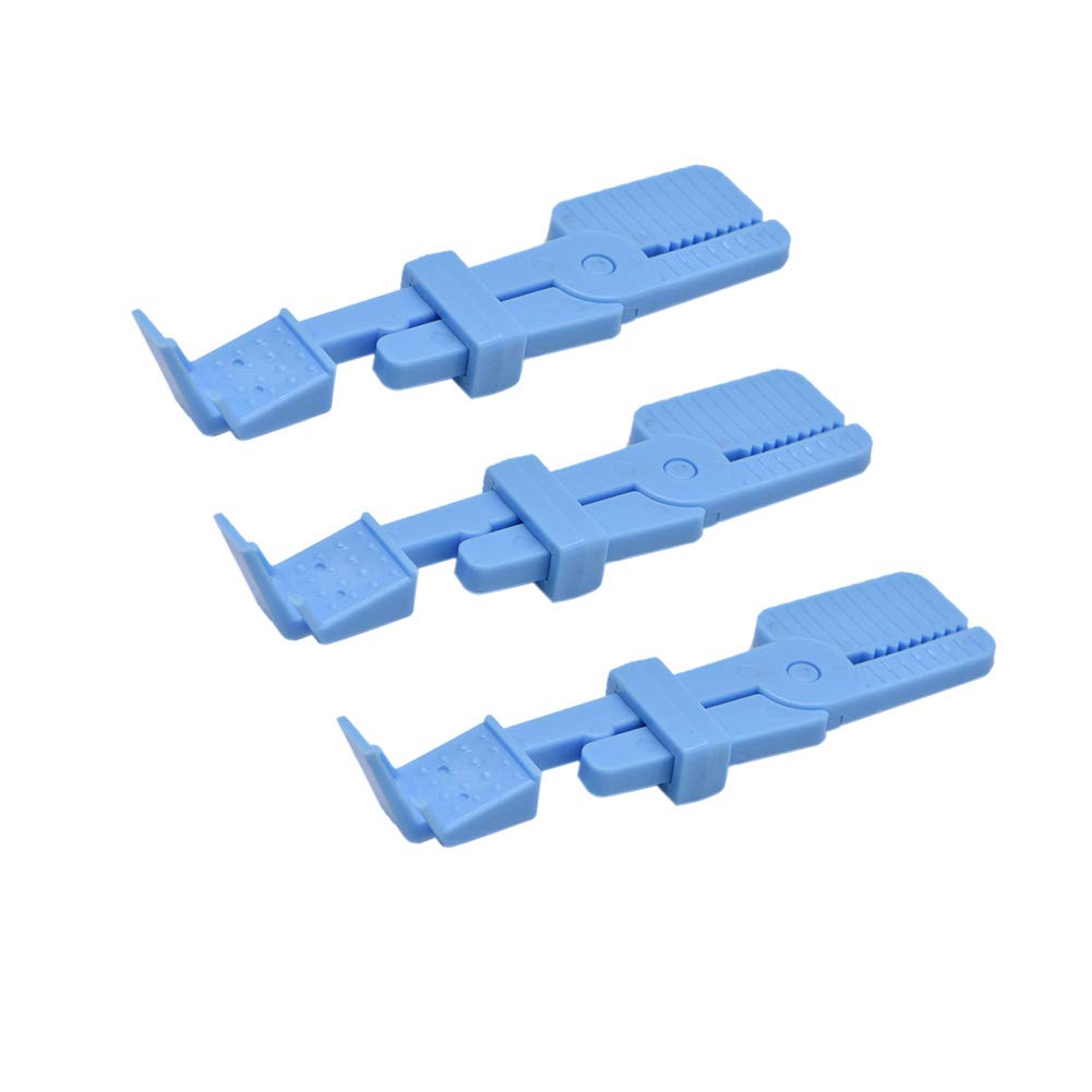 Angzhili3 Pcs Dental X Ray Film Holder,Intraoral Film Clip Holder(Blue)