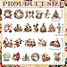Tinlade 24 Pcs Christmas Iron on Decal Patches Heat DTF Transfers Christmas Design HTV Iron-on Transfers for T-shirt Reindeer Santa Snowman Patches Decals for Clothes Bag Covers DIY Crafts Decorations