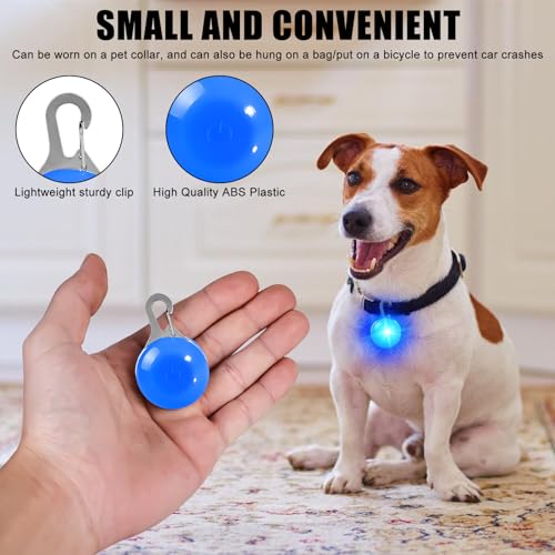 GAOUTO 15 Stück Hunde Leuchtanhänger, Blinklicht Hund, Hunde Sicherheits Blinklicht Clip-On LED Leuchtanhänger Haustier Leuchthalsband mit 3 Blinkmodis, Leuchtanhänger für Schulranzen und Kinder