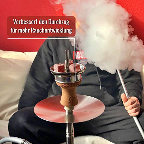 Little Dragon® Shisha Sieb für Tonkopf & Steinkopf perfekt geeignet - Shisha Kopf Sieb 16mm aus 100% rostfreien… – Bild 5