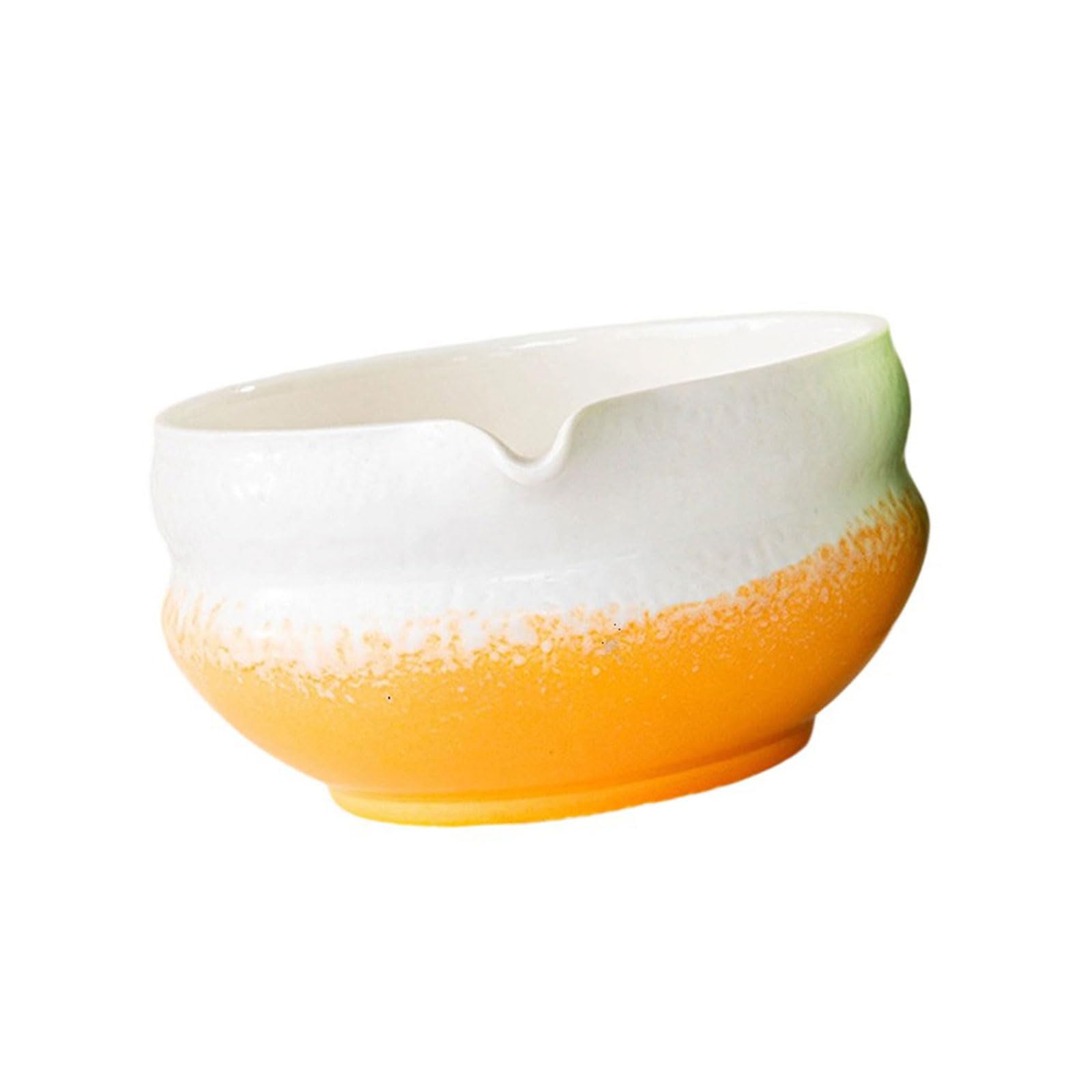 NEWFT Japanese Teas Ceremony Essential Ceramic Bowl Grass Green Brewing Accessories Ceramic Bowl with Spout Design