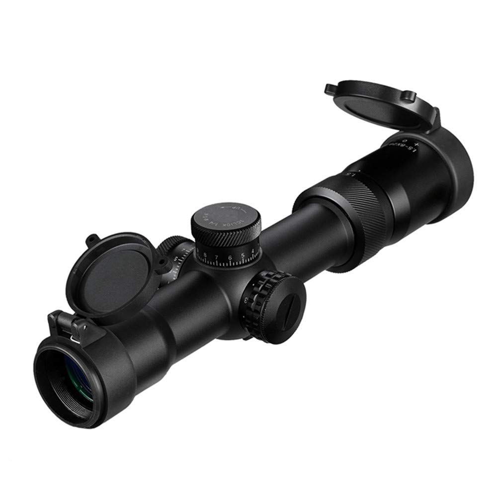 Ddartsgo 1.5-8X28 IR Compact Riflescope Red Illumination Mil Dot Glass Etched Reticle Riflescope Tactical Optical Sights 30mm Tube