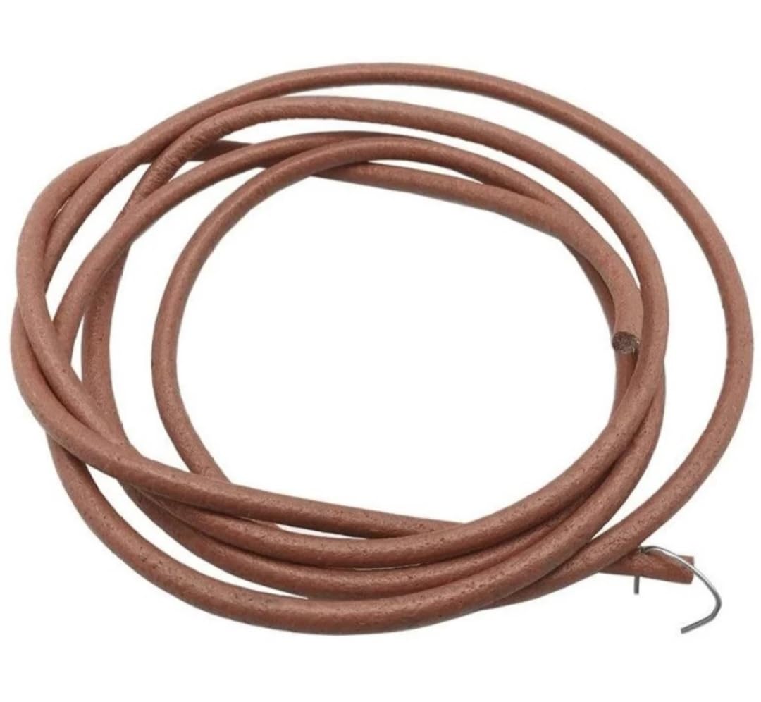 Leather Treadle Belt with metal hook For all Sewing Machine Usha, Singer, Merit 183cm Brown (Pack of 1) — Amazon image 3