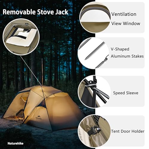 Carpa windhike para 2 personas, 4 estaciones, ultraligera miniatura 3
