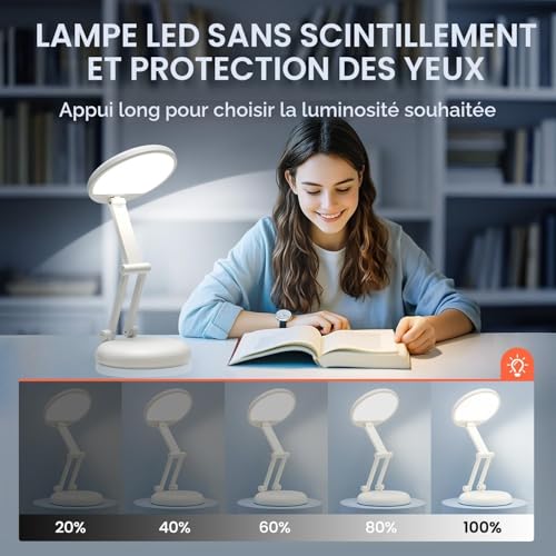 Lampe de lecture rechargeable sans fil et pliable One Fire - 4