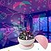 SHUAIGUO Colorful LEDs Magics Ball Projector Light Rotatable Night Light with Animals Star Patterns Cover USB Powered Operated Stage Effect KTV Bar Festival Home Party Decor (White)