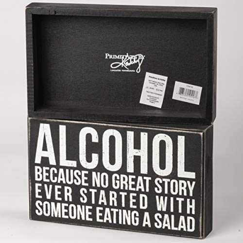 Primitives by Kathy 19416 Classic Box Sign, 10 x 6-Inches, Alcohol by Primitives by Kathy - Used condition - Image 2