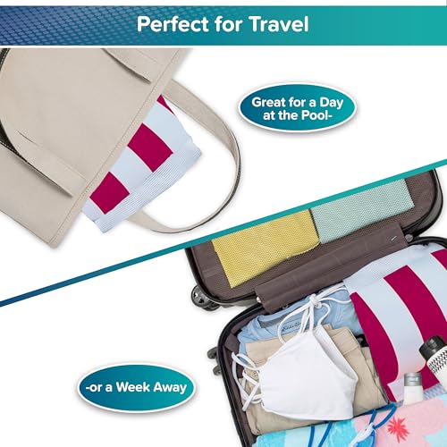 Image of Aqua Monterey Hammock Pool Float - Three Pack - Light Blue, Navy & Burgundy /White Stripe, 3-Pack