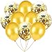 Produktbild Longra 10 Stück Luftballons Gold, Luftballon 12 Zoll für schöne Feiertage und Feste, Baby Shower, die Hochzeit, die zum Geburtstag, Perlglanz