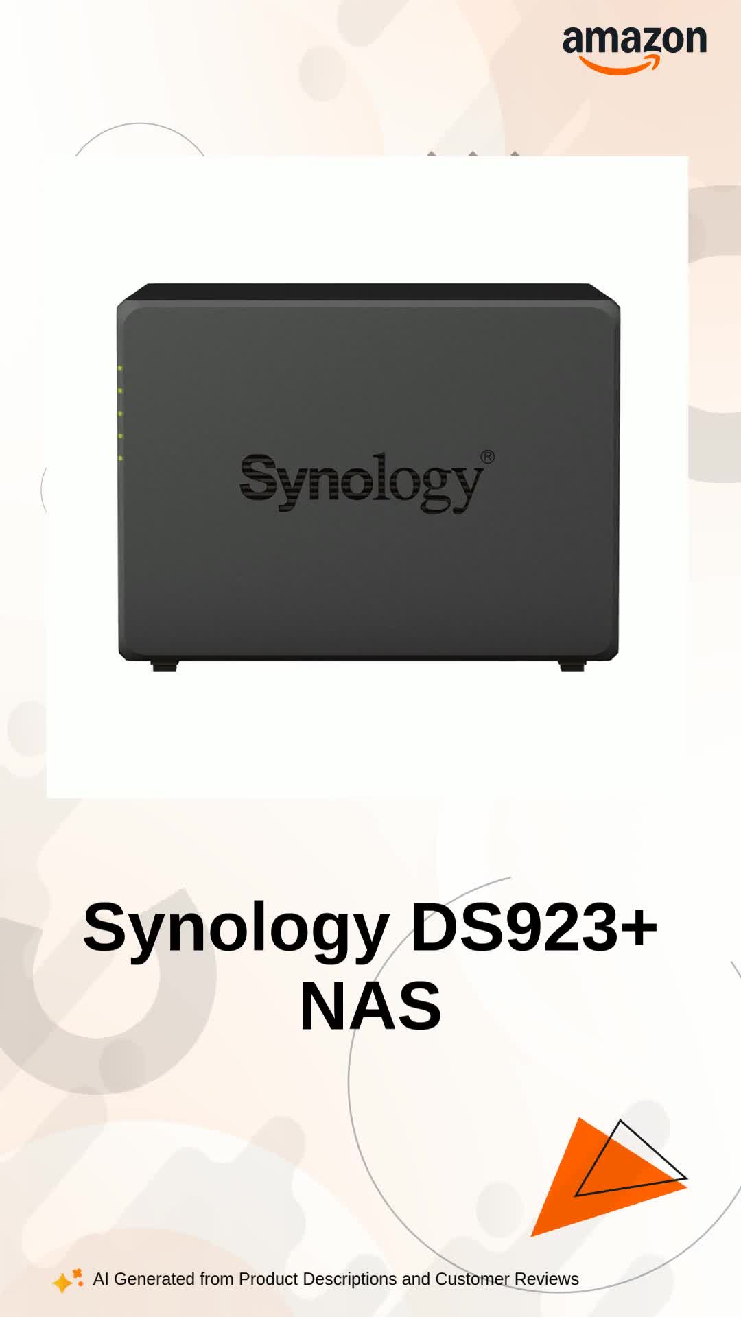 Synology DS923+ 4-Bay Diskstation NAS (AMD Ryzen™ 4 Threads R1600