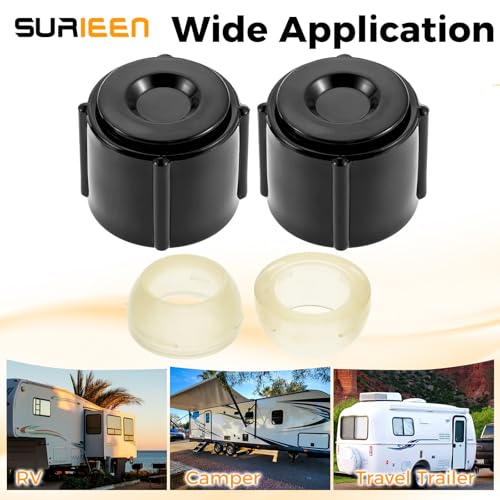 Image of 2pcs Low Point Drain Seals and Caps | Fit for RV /Camper /Travel Trailer- 1 /2 Inch Hot & Cold Water Lines