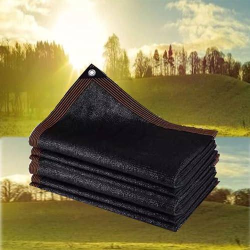 Filet d'ombrage durable noir de haute résistance avec œillets métalliques - 8