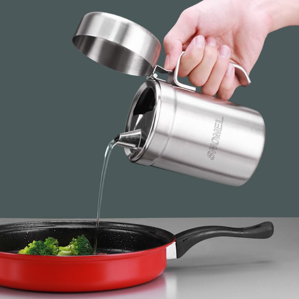 Amazon.com: SNOMEL Stainless Steel Olive Oil Dispenser Bottle