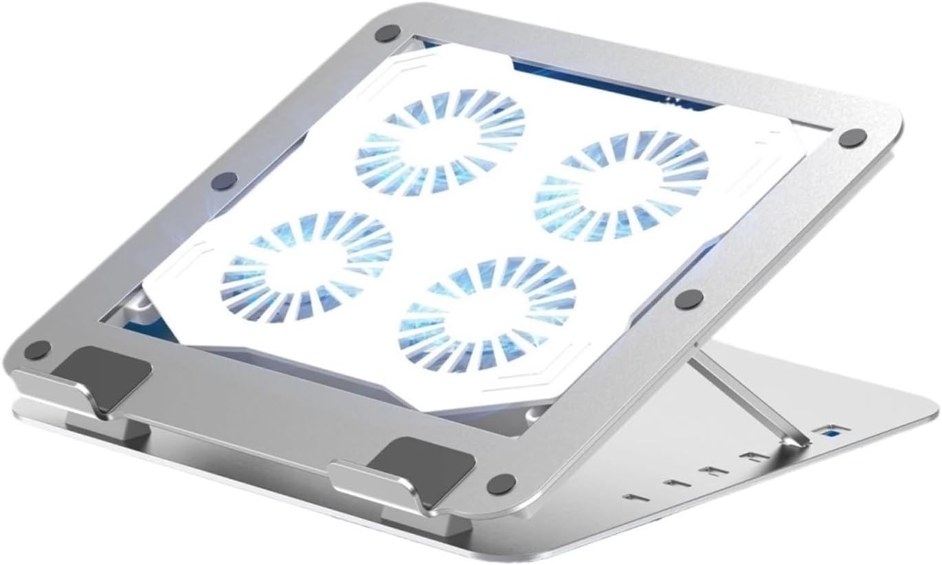 Laptop Cooling Cooler Pad Stand with Adjustable Height USB-Powered Fans – Optimal Notebook Cooling Base