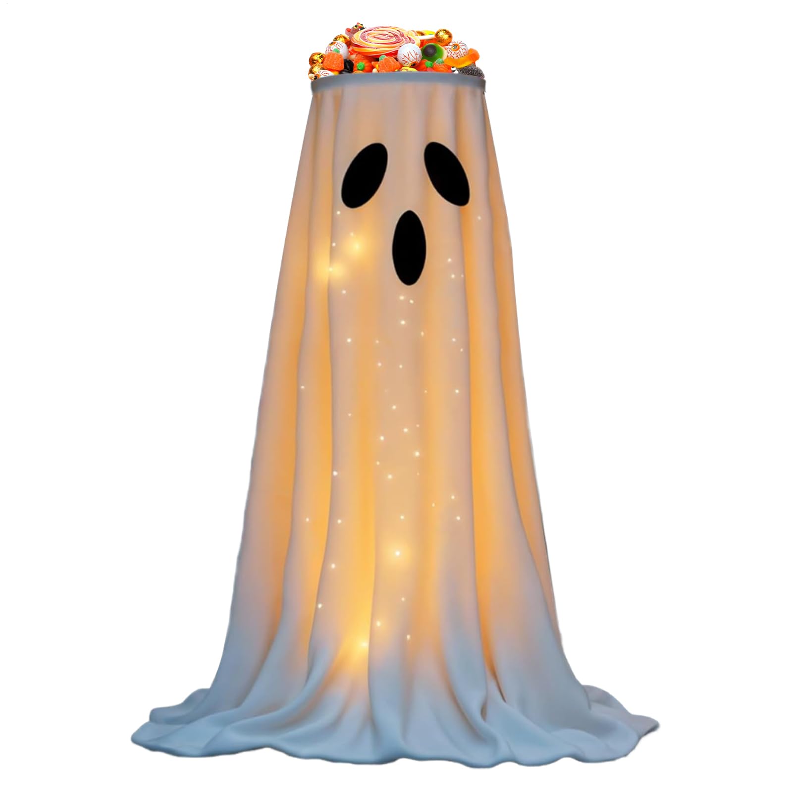 Halloween Süßigkeitenschale Mit Beleuchtung,Halloween Türdekoration Süßigkeitenhalter - Deko Figur Für Küche Bad Wohnung Garten Terrasse Haustür Außenbereich