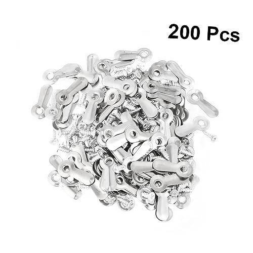 Image of DIY Photo Album Frame Locks 200pcs Silver Melon Tablets Easy to Install for Home Decor