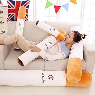 Sobeta Creative Smoking Cylindrical Sleeping Pillow Cigarette Pillow Smulation Plush Toys Fashion